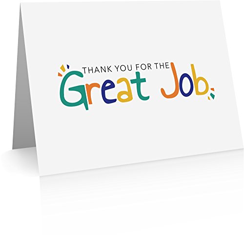 Grußkarten für gute Arbeiten, 12 Karten und Umschläge, Dankeskarten für Mitarbeiter von Little Notes by Comptime