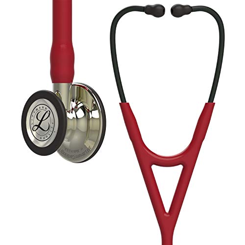 3M Littmann Cardiology IV Stethoskop für die Diagnose, Bruststück und Schlauchanschluss champagnerfarben, burgunderroter Schlauch, rauchfarbene Ohrbügel, 69 cm, 6176 3M Littmann Cardiology IV Stethoskop für die Diagnose, Bruststück und Schlauchanschluss champagnerfarben, burgunderroter Schlauch, rauchfarbene Ohrbügel, 69 cm, 6176 von 3M Littmann