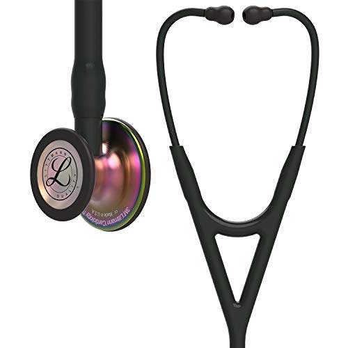 3M Littmann Cardiology IV Stethoskop zur DiagnoseRegenbogen Finish, Schwarz, 6165 von Littmann