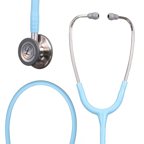 3M Littmann Classic III Stethoskop, 5912C, Edelstahl-Bruststück, ozeanblauer Schlauch von Littmann