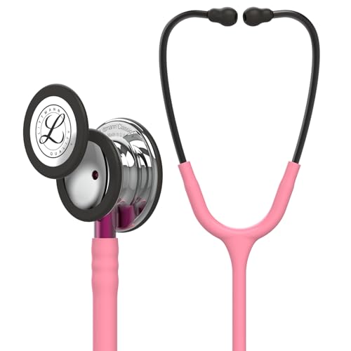 3M Littmann Classic III Stethoskop zur Überwachung, hochglanzpoliertes Bruststück, perlmuttfarbener Schlauch, pinkfarbener Schlauchanschluss und rauchfarbene Ohrbügel, 69 cm, 5962 3M Littmann Classic III Stethoskop zur Überwachung, hochglanzpoliertes Bruststück, perlmuttfarbener Schlauch, pinkfarbener Schlauchanschluss und rauchfarbene Ohrbügel, 69 cm, 5962 von 3M Littmann
