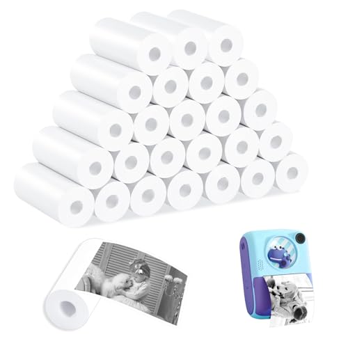 25 Rollen Thermopapier Kinderkamera, Druckpapier Thermopapier für Kinderkamera Thermopapier für Kinder Sofortbildkameras, Fotodrucker Sofortdruckkamera Nachfülldruckpapier Thermodrucker Papier 25 Rollen Thermopapier Kinderkamera, Druckpapier Thermopapier für Kinderkamera Thermopapier für Kinder Sofortbildkameras, Fotodrucker Sofortdruckkamera Nachfülldruckpapier Thermodrucker Papier von LiuHancsqd