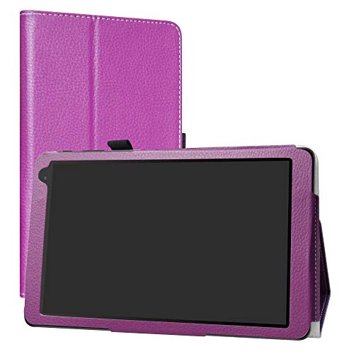 Alcatel 1T 10inch hülle,LiuShan Folding PU Leder Tasche Hülle Case mit Ständer für 10" Alcatel 1T 8082 10inch(Not fit Alcatel 1T 7 inch 8068) Android Tablet,Violett von LiuShan