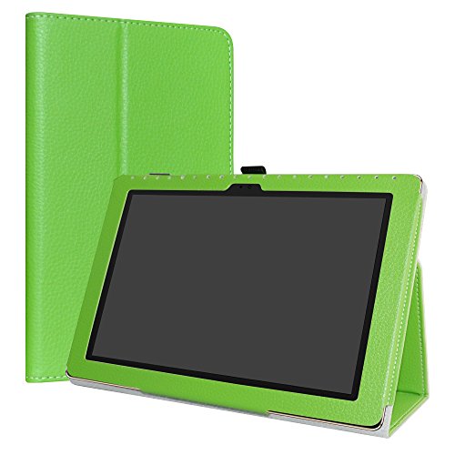 Asus ZenPad 10 hülle,LiuShan Folding PU Leder Tasche Hülle Case mit Ständer für 10.0" Asus ZenPad 10 Z301M / Z301ML / Z301MF / Z301MFL Android Tablet,Grün von LiuShan