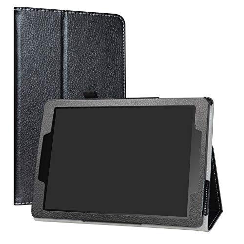 ASUS Chromebook Tablet CT100PA hülle,LiuShan Folding PU Leder Tasche Hülle Case mit Ständer für 9.7" ASUS Chromebook Tablet CT100PA Android Tablet,Schwarz von LiuShan