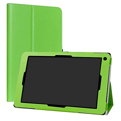 LiuShan Alba 10 Inch hülle, Folding PU Leder Tasche Hülle Case mit Ständer für 10.1" Alba 10 Inch Android Tablet PC,Grün von LiuShan