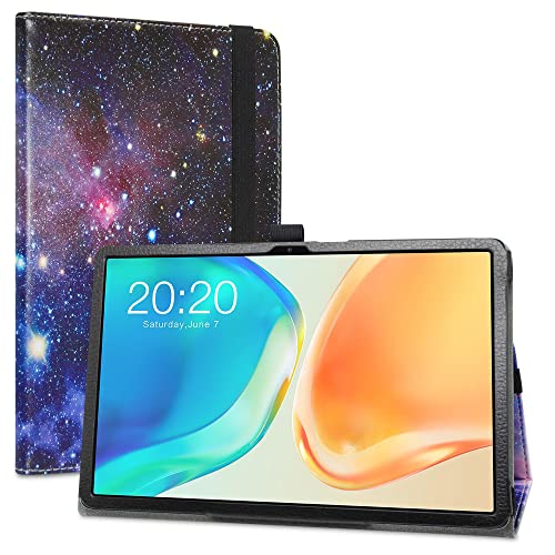 LiuShan Folding PU Leder Tasche Hülle Case mit Ständer für TECLAST P40S(DUAL Camera)/P40HD(DUAL Camera)/M40 Plus(DUAL Camera)/TECLAST P40HD(Gen3)/P20S/P30S 2023 Android Tablet 10 Zoll,Galaxy von LiuShan