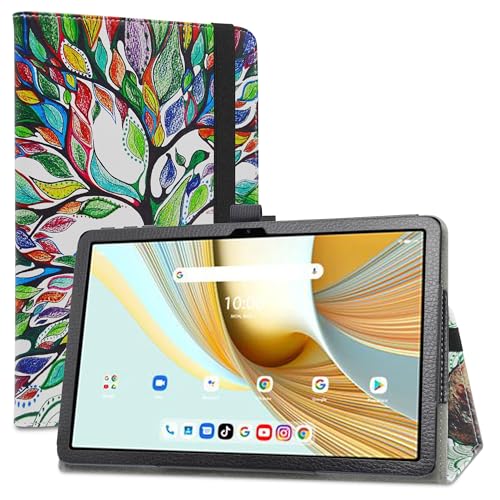 LiuShan Folding PU Leder Tasche Hülle Case mit Ständer für UMIDIGI G3 Tab/UMIDIGI G2 Tab/UMIDIGI G1 Tab/Vortex ZTAB10/Vortex T10M Pro/foxxd c10/UMIDIGI G3 Tab Ultra 10,1 Zoll Tablet,Love Tree von LiuShan