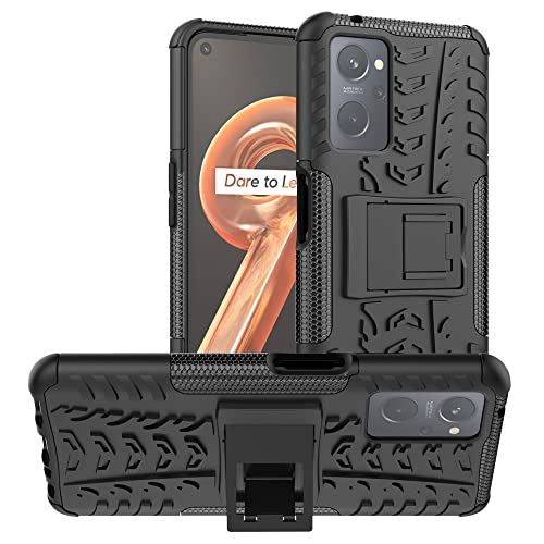 LiuShan Handyhülle für Oppo K10/A96/A76/A36/Realme 9i Hülle,Dual Layer Hybrid Handyhülle Drop Resistance Handys Schutz Hülle für Oppo K10/A96/A76/A36/Realme 9i Smartphone,Schwarz von LiuShan