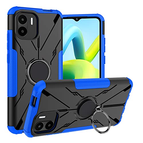 LiuShan Handyhülle für Xiaomi Redmi A1 Hülle,360 Grad Ring Halter Handy Hüllen Stoßfest Cover Bumper Schutzhülle für Xiaomi Redmi A1 Smartphone ,Blau LiuShan Handyhülle für Xiaomi Redmi A1 Hülle,360 Grad Ring Halter Handy Hüllen Stoßfest Cover Bumper Schutzhülle für Xiaomi Redmi A1 Smartphone ,Blau von LiuShan