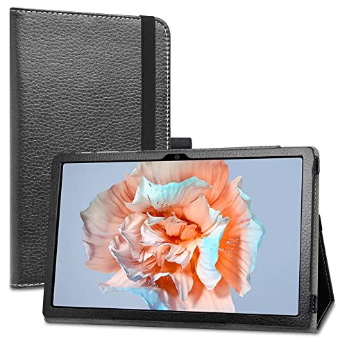 LiuShan Hülle für Blackview Tab 15,Folding PU Leder Tasche Hülle Case mit Ständer für Blackview Tab 15 / Blackview Tab 15 Pro 10.5 Zoll Tablet(Nicht für andere Modelle),Schwarz von LiuShan