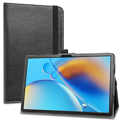 LiuShan Hülle für CHUWI HiPad Max Tablet,Folding PU Leder Tasche Hülle Case mit Ständer für CHUWI HiPad Max Tablet 10.36 Zoll（Nicht kompatibel mit andere Tablet）,Schwarz von LiuShan