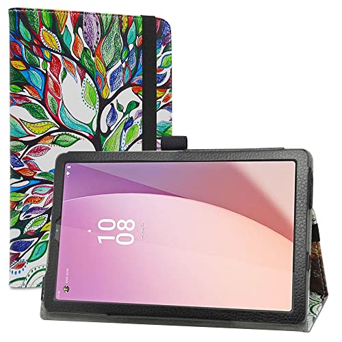 LiuShan Hülle für Lenovo Tab M9 Tablet,Folding PU Leder Tasche Hülle Case mit Ständer für Lenovo Tab M9 9 Zoll TB310FU Android Tablet（Nicht kompatibel mit andere Tablet）,Love Tree von LiuShan