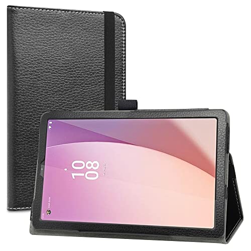 LiuShan Hülle für Lenovo Tab M9 9 Zoll TB310FU Android Tablet, Folding PU Leder Tasche Case mit Ständer, Schwarz von LiuShan