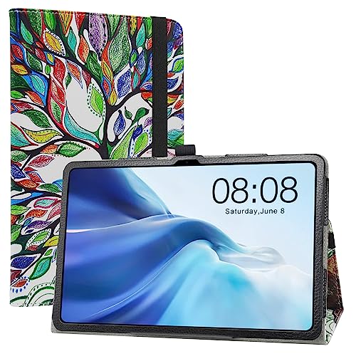 LiuShan Hülle für TECLAST P26T,Folding PU Leder Tasche Hülle Case mit Ständer für TECLAST Android 13 P26T Tablet 10.1 Zoll（Nicht kompatibel mit andere Tablet）,Love Tree von LiuShan