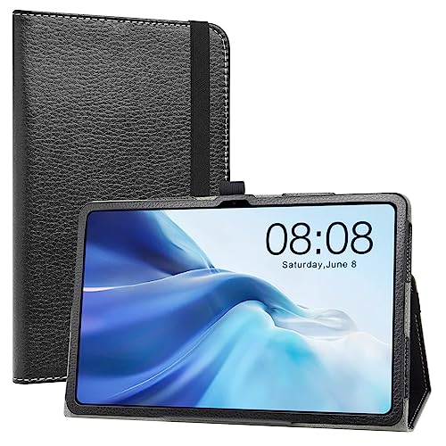 LiuShan Hülle für TECLAST T50, Faltbare PU Leder Hülle mit Ständer für TECLAST T50 Tablet 11 Zoll 2023, Schutz während des täglichen Gebrauchs, Horizontalansicht, Einhandbedienung, Schwarz von LiuShan