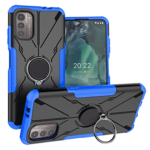 LiuShan Kompatibel mit Nokia G11 /G21 Hülle,360 Grad Ring Halter Handy Hüllen Stoßfest Cover Bumper Schutzhülle für Case Handyhülle Nokia G11 /G21 Smartphone,Blau LiuShan Kompatibel mit Nokia G11 /G21 Hülle,360 Grad Ring Halter Handy Hüllen Stoßfest Cover Bumper Schutzhülle für Case Handyhülle Nokia G11 /G21 Smartphone,Blau von LiuShan