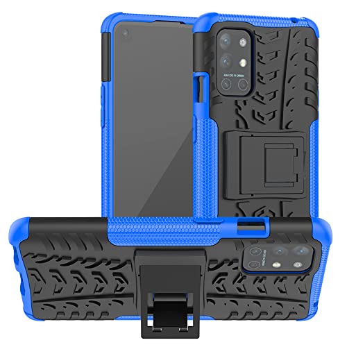 LiuShan Kompatibel mit OnePlus 8T Hülle,OnePlus 9R Hülle,Dual Layer Hybrid Handyhülle Drop Resistance Handys Schutz Hülle mit OnePlus 8T / 8T Plus 5g / OnePlus 9R Smartphone,Blau von LiuShan