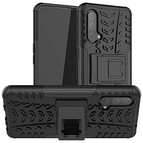 LiuShan Kompatibel mit OnePlus Nord CE Hülle,Nord Core Edition Hülle,Dual Layer Hybrid Handyhülle Drop Resistance Handys Schutz Hülle mit OnePlus Nord CE 5G / Nord Core Edition 5G Smartphone,Schwarz von LiuShan