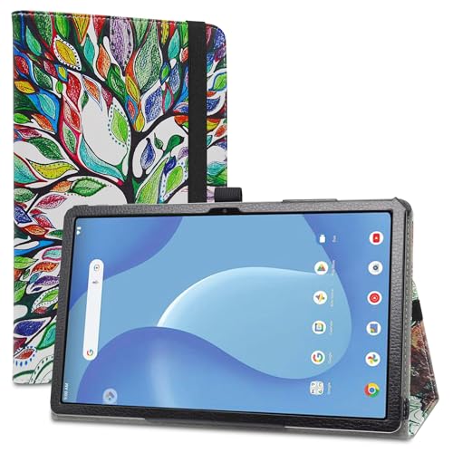 LiuShan Kompatibel mit Onn 10.4 Tablet Pro Hülle 2023, PU-Leder, schlank, klappbarer Ständer für Onn.10,4 Zoll Tablet Pro Tablet (2023 Modell Nr. 100110603), Love Tree von LiuShan