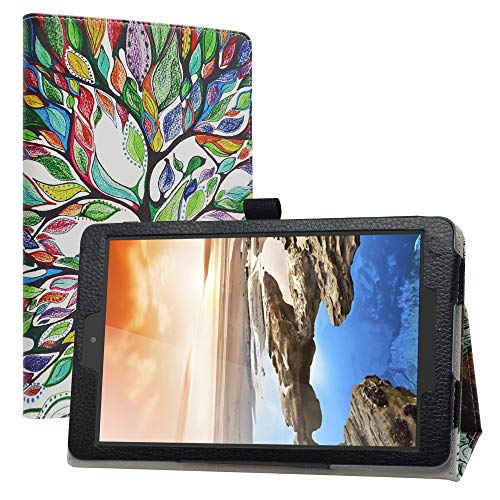 LiuShan Kompatibel mit Realme Pad RMP2103 hülle,Folding PU Leder Tasche Hülle Case mit Ständer für 10.4" Realme Pad RMP2103 10,4 Zoll Tablet(Nicht für andere Modelle),Love Tree von LiuShan