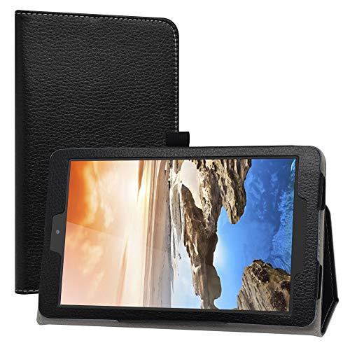 LiuShan Kompatibel mit Realme Pad RMP2103 hülle,Folding PU Leder Tasche Hülle Case mit Ständer für 10.4" Realme Pad RMP2103 10,4 Zoll Tablet(Nicht für andere Modelle),Schwarz von LiuShan