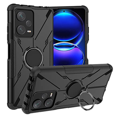 LiuShan Kompatibel mit Redmi Note 12 Pro Plus Hülle,360 Grad Ring Halter Handy Hüllen Stoßfest Cover Bumper Schutzhülle für Case Handyhülle für Xiaomi Redmi Note 12 Pro Plus Smartphone,Schwarz LiuShan Kompatibel mit Redmi Note 12 Pro Plus Hülle,360 Grad Ring Halter Handy Hüllen Stoßfest Cover Bumper Schutzhülle für Case Handyhülle für Xiaomi Redmi Note 12 Pro Plus Smartphone,Schwarz von LiuShan