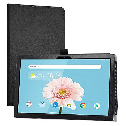 LiuShan Kompatibel mit TECLAST P20HD hülle,TECLAST M40 hülle,TECLAST M40 Pro hülle,Folding PU Leder Tasche Hülle Case mit Ständer für 10.1" TECLAST P20HD / M40 / M40SE / M40 Pro Tablet,Schwarz von LiuShan