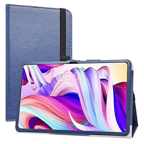 LiuShan Kompatibel mit TECLAST T40 Pro hülle,Folding PU Leder Tasche Hülle Case mit Ständer für 10.4" TECLAST T40 Pro /T40 Plus 10,4 Zoll Tablet(Nicht für andere Modelle),Blau von LiuShan
