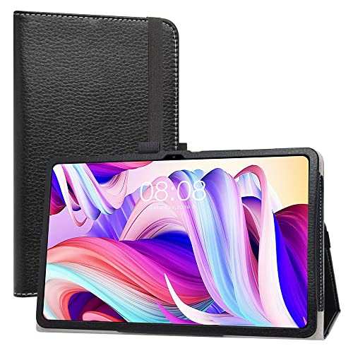 LiuShan Kompatibel mit TECLAST T40 Pro hülle,Folding PU Leder Tasche Hülle Case mit Ständer für 10.4" TECLAST T40 Pro /T40 Plus 10,4 Zoll Tablet(Nicht für andere Modelle),Schwarz von LiuShan