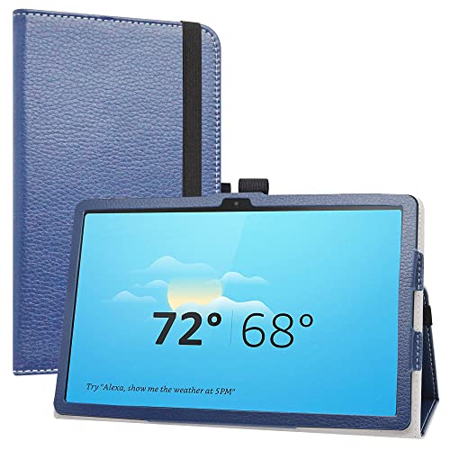 LiuShan Kompatibel mit Tab M10 Plus 3rd Gen hülle,Folding PU Leder Tasche Hülle Case mit Ständer für 10.61" Lenovo Tab M10 Plus 3rd Gen Tablet(TB125FU) (Nicht für andere Modelle),Blau von LiuShan