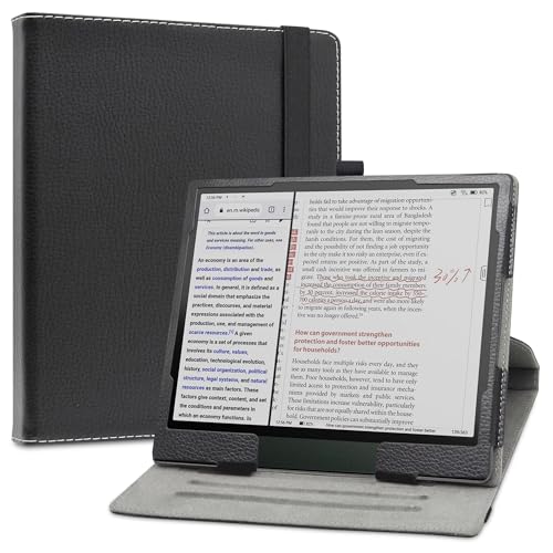 LiuShan Rotating hülle für BOOX Note Air 3 C, 360°rotierenden Drehbares Standfunktion hülle für BOOX Note Air 3 C Tablet 10.3 epaper Tablet(Nicht für anderes Modell),Schwarz von LiuShan