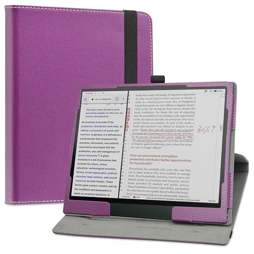 LiuShan Rotating hülle für BOOX Note Air 3 C, 360°rotierenden Drehbares Standfunktion hülle für BOOX Note Air 3 C Tablet 10.3 epaper Tablet(Nicht für anderes Modell),Violett von LiuShan