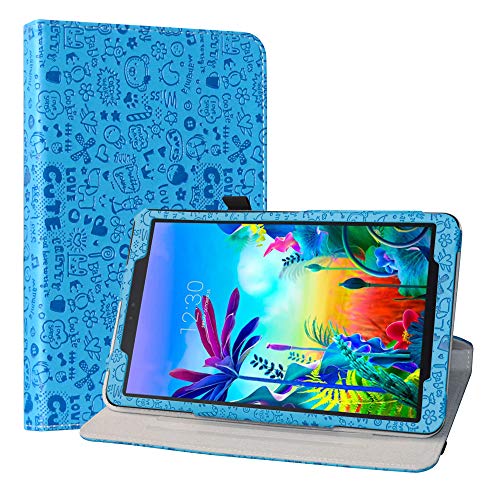 LiuShan Schutzhülle für LG G Pad 5 10.1 T600 Tablet PC (PU-Leder, um 360 Grad drehbar, mit Standfunktion, Nicht für LG G Pad X II 8.0 Plus V530) Tablet PC Blau blau von LiuShan