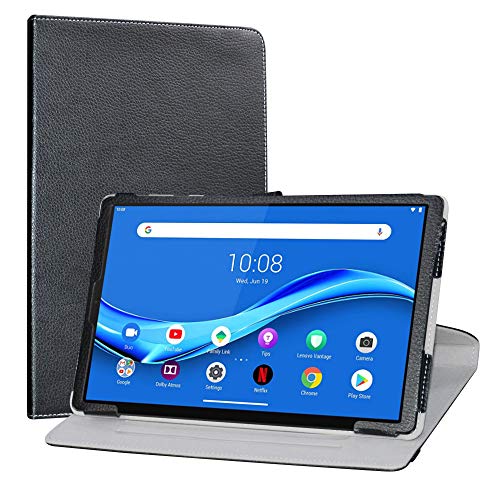 LiuShan Tab M10 Plus Rotating hülle, 360°rotierenden Drehbares Standfunktion hülle mit Schöne Muster für 10.3" Lenovo Tab M10 Plus/Smart Tab M10 Plus Tablet,schwarz von LiuShan