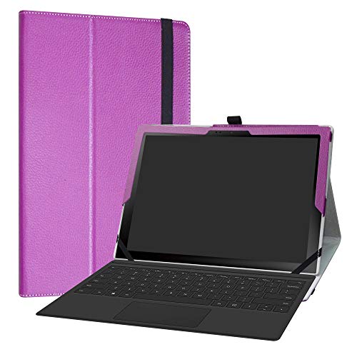 Samsung Galaxy Book2 hülle,LiuShan Folding PU Leder Tasche Hülle Case mit Ständer für 12.0" Samsung Galaxy Book2 SM-W737AZSBATT Tablet PC,Violett von LiuShan