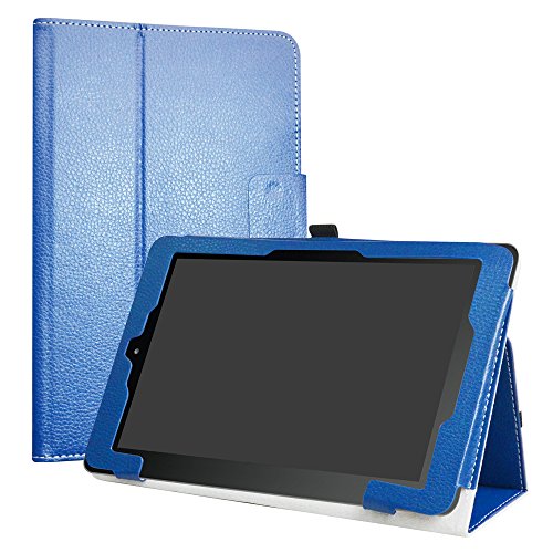 liushan PU Leder Slim Faltbar Stand Cover für 25,7 cm RCA 10 Viking Pro/Viking II Pro/W101 Cambio V2 Tablet blau dunkelblau von LiuShan