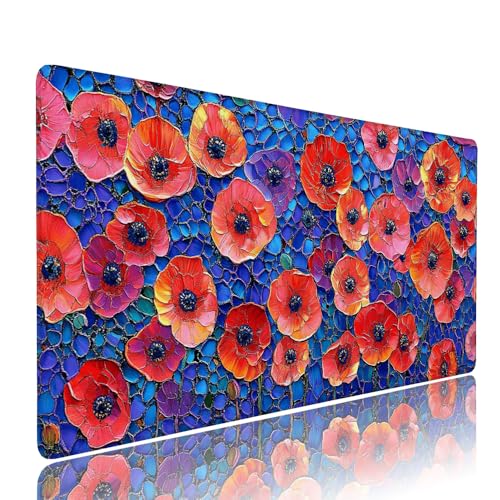 Abstrakt Blume Schreibtischunterlage Mousepad XXL Gaming Mauspad Büro Zubehör Klein Mouse Pad Pc Desk Mat Groß, WassXerdicht Anti-Rutsch Gummibasis Vernähte Kanten 1000x500x3mm für Home Office d-243 Abstrakt Blume Schreibtischunterlage Mousepad XXL Gaming Mauspad Büro Zubehör Klein Mouse Pad Pc Desk Mat Groß, WassXerdicht Anti-Rutsch Gummibasis Vernähte Kanten 1000x500x3mm für Home Office d-243 von Liutuedy