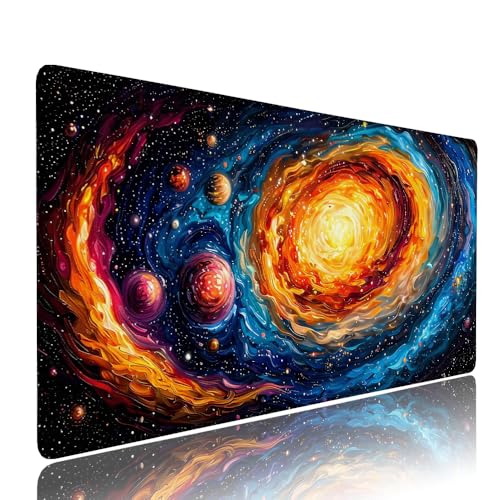 Farbe Abstrakt Schreibtischunterlage Mousepad XXL Gaming Mauspad Büro Zubehör Klein Mouse Pad Pc Desk Mat Groß, WassXerdicht Anti-Rutsch Gummibasis Vernähte Kanten 800x300x3mm für Home Office d-100 Farbe Abstrakt Schreibtischunterlage Mousepad XXL Gaming Mauspad Büro Zubehör Klein Mouse Pad Pc Desk Mat Groß, WassXerdicht Anti-Rutsch Gummibasis Vernähte Kanten 800x300x3mm für Home Office d-100 von Liutuedy