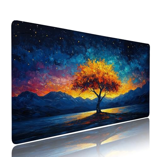 Farbe Baum Schreibtischunterlage Mousepad xxl Gaming Mauspad Büro Zubehör Klein Mouse Pad Pc Desk Mat Groß,Anti-Rutsch Gummibasis Vernähte Kanten 900x500x3mm Schreibtisch Schutz, für Home Office d-196 Farbe Baum Schreibtischunterlage Mousepad xxl Gaming Mauspad Büro Zubehör Klein Mouse Pad Pc Desk Mat Groß,Anti-Rutsch Gummibasis Vernähte Kanten 900x500x3mm Schreibtisch Schutz, für Home Office d-196 von Liutuedy
