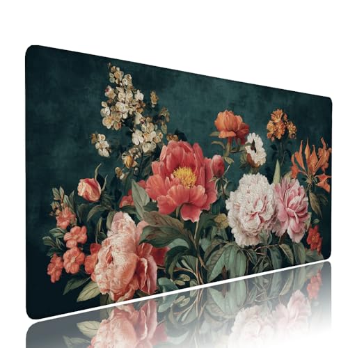 Farbe Blume Schreibtischunterlage Mousepad XXL Gaming Mauspad Büro Zubehör Klein Mouse Pad Pc Desk Mat Groß, WassXerdicht Anti-Rutsch Gummibasis Vernähte Kanten 1000x500x3mm für Home Office d-121 Farbe Blume Schreibtischunterlage Mousepad XXL Gaming Mauspad Büro Zubehör Klein Mouse Pad Pc Desk Mat Groß, WassXerdicht Anti-Rutsch Gummibasis Vernähte Kanten 1000x500x3mm für Home Office d-121 von Liutuedy