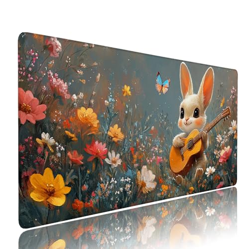 Farbe Kaninchen Schreibtischunterlage Mousepad XXL Gaming Mauspad Büro Zubehör Klein Mouse Pad Pc Desk Mat Groß, WassXerdicht Anti-Rutsch Gummibasis Vernähte Kanten 700x300x3mm für Home Office d-208 Farbe Kaninchen Schreibtischunterlage Mousepad XXL Gaming Mauspad Büro Zubehör Klein Mouse Pad Pc Desk Mat Groß, WassXerdicht Anti-Rutsch Gummibasis Vernähte Kanten 700x300x3mm für Home Office d-208 von Liutuedy