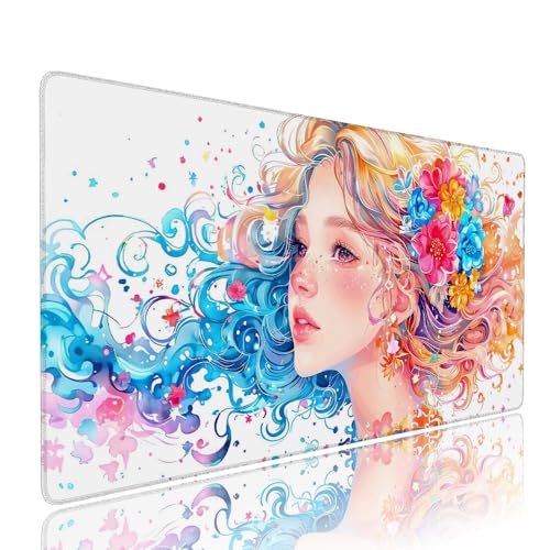 Farbe Mädchen Schreibtischunterlage Mousepad XXL Gaming Mauspad Büro Zubehör Klein Mouse Pad Pc Desk Mat Groß, WassXerdicht Anti-Rutsch Gummibasis Vernähte Kanten 900x500x3mm für Home Office d-171 Farbe Mädchen Schreibtischunterlage Mousepad XXL Gaming Mauspad Büro Zubehör Klein Mouse Pad Pc Desk Mat Groß, WassXerdicht Anti-Rutsch Gummibasis Vernähte Kanten 900x500x3mm für Home Office d-171 von Liutuedy