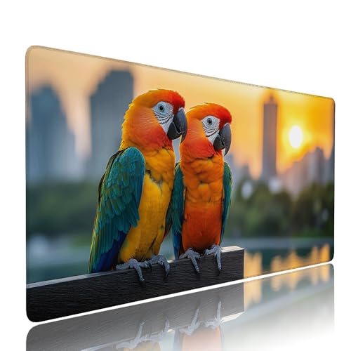 Farbe Papagei Schreibtischunterlage Mousepad XXL Gaming Mauspad Büro Zubehör Klein Mouse Pad Pc Desk Mat Groß, WassXerdicht Anti-Rutsch Gummibasis Vernähte Kanten 1000x500x3mm für Home Office d-218 Farbe Papagei Schreibtischunterlage Mousepad XXL Gaming Mauspad Büro Zubehör Klein Mouse Pad Pc Desk Mat Groß, WassXerdicht Anti-Rutsch Gummibasis Vernähte Kanten 1000x500x3mm für Home Office d-218 von Liutuedy