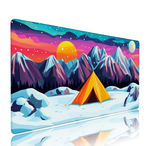 Farbe Schneeberg Schreibtischunterlage Mousepad XXL Gaming Mauspad Büro Zubehör Klein Mouse Pad Pc Desk Mat Groß, WassXerdicht Anti-Rutsch Gummibasis Vernähte Kanten 900x500x3mm für Home Office d-215 Farbe Schneeberg Schreibtischunterlage Mousepad XXL Gaming Mauspad Büro Zubehör Klein Mouse Pad Pc Desk Mat Groß, WassXerdicht Anti-Rutsch Gummibasis Vernähte Kanten 900x500x3mm für Home Office d-215 von Liutuedy