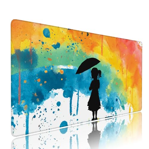 Gaming Mauspad XXL 1000x400x3mm Farbe Mädchen Mousepad Groß Desk mat, üro Zubehör Unterlage Schreibtisch WassXerdicht mit Vernähten Kanten und rutschfeste Gummibasis, für Laptop und PC Zubehör d-170 Gaming Mauspad XXL 1000x400x3mm Farbe Mädchen Mousepad Groß Desk mat, üro Zubehör Unterlage Schreibtisch WassXerdicht mit Vernähten Kanten und rutschfeste Gummibasis, für Laptop und PC Zubehör d-170 von Liutuedy