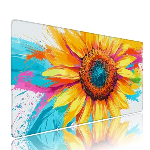 Gaming Mauspad XXL 1000x400x3mm Gelb Blume Mousepad Groß Desk mat, üro Zubehör Unterlage Schreibtisch WassXerdicht mit Vernähten Kanten und rutschfeste Gummibasis, für Laptop und PC Zubehör d-581 Gaming Mauspad XXL 1000x400x3mm Gelb Blume Mousepad Groß Desk mat, üro Zubehör Unterlage Schreibtisch WassXerdicht mit Vernähten Kanten und rutschfeste Gummibasis, für Laptop und PC Zubehör d-581 von Liutuedy