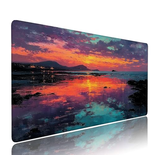 Gaming Mauspad XXL 1000x400x3mm Gelb Sonnenuntergang Mousepad Groß Desk mat, üro Zubehör Unterlage Schreibtisch WassXerdicht mit Vernähten Kanten und rutschfeste Gummibasis, für Laptop und PC d-591 Gaming Mauspad XXL 1000x400x3mm Gelb Sonnenuntergang Mousepad Groß Desk mat, üro Zubehör Unterlage Schreibtisch WassXerdicht mit Vernähten Kanten und rutschfeste Gummibasis, für Laptop und PC d-591 von Liutuedy