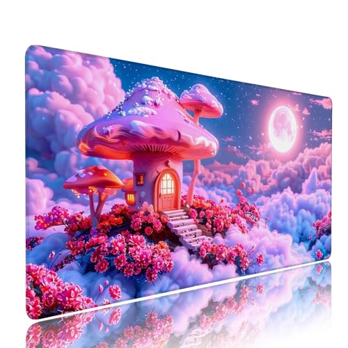 Gaming Mauspad XXL 1000x400x3mm Rosa Traum Mousepad Groß Desk mat, üro Zubehör Unterlage Schreibtisch WassXerdicht mit Vernähten Kanten und rutschfeste Gummibasis, für Laptop und PC Zubehör d-266 Gaming Mauspad XXL 1000x400x3mm Rosa Traum Mousepad Groß Desk mat, üro Zubehör Unterlage Schreibtisch WassXerdicht mit Vernähten Kanten und rutschfeste Gummibasis, für Laptop und PC Zubehör d-266 von Liutuedy