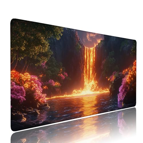 Gaming Mauspad XXL 1000x400x3mm Schwarz Magma Mousepad Groß Desk mat, üro Zubehör Unterlage Schreibtisch WassXerdicht mit Vernähten Kanten und rutschfeste Gummibasis, für Laptop und PC Zubehör d-502 Gaming Mauspad XXL 1000x400x3mm Schwarz Magma Mousepad Groß Desk mat, üro Zubehör Unterlage Schreibtisch WassXerdicht mit Vernähten Kanten und rutschfeste Gummibasis, für Laptop und PC Zubehör d-502 von Liutuedy